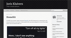 Desktop Screenshot of joris.kluivers.nl